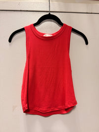 Victoria Ribbed Tank Top | Coral