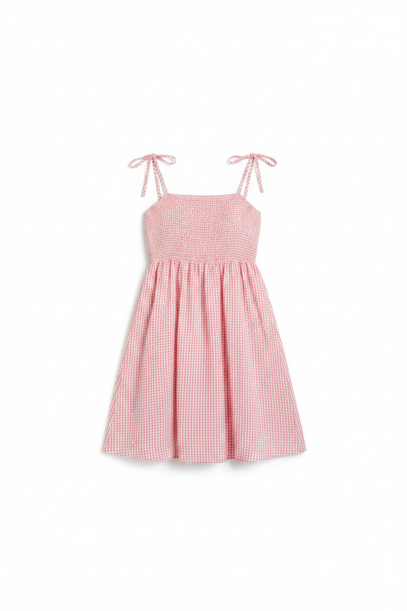 Eva Gingham Sundress | Pink