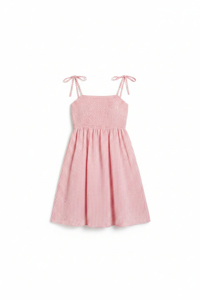 Eva Gingham Sundress | Pink