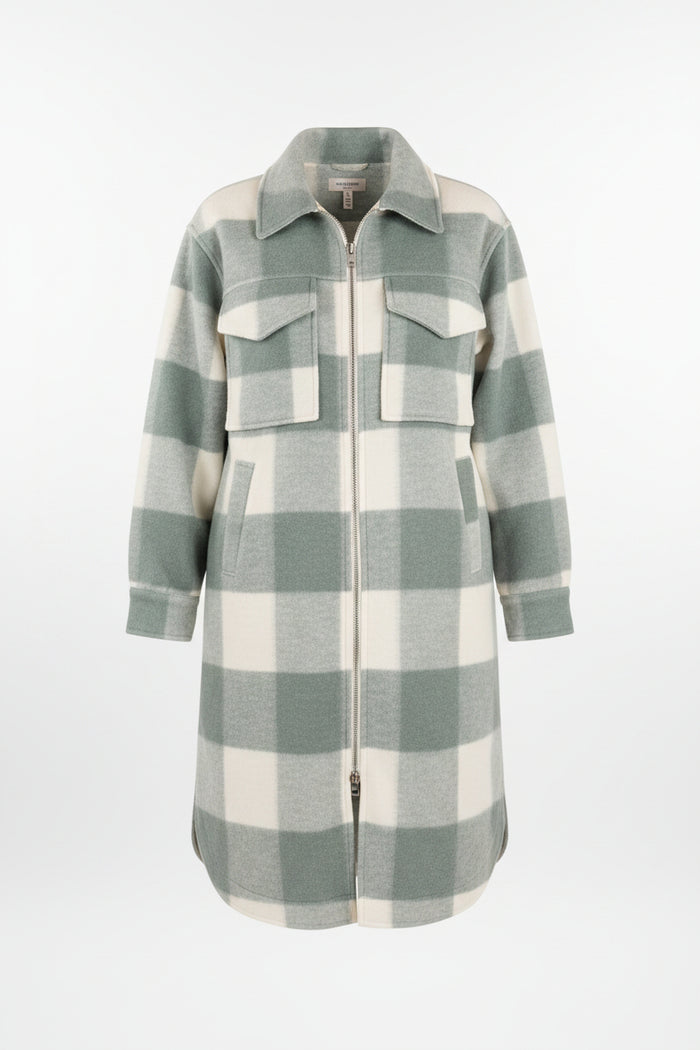 Sawyer Fleece Shacket | Sage & Ivory