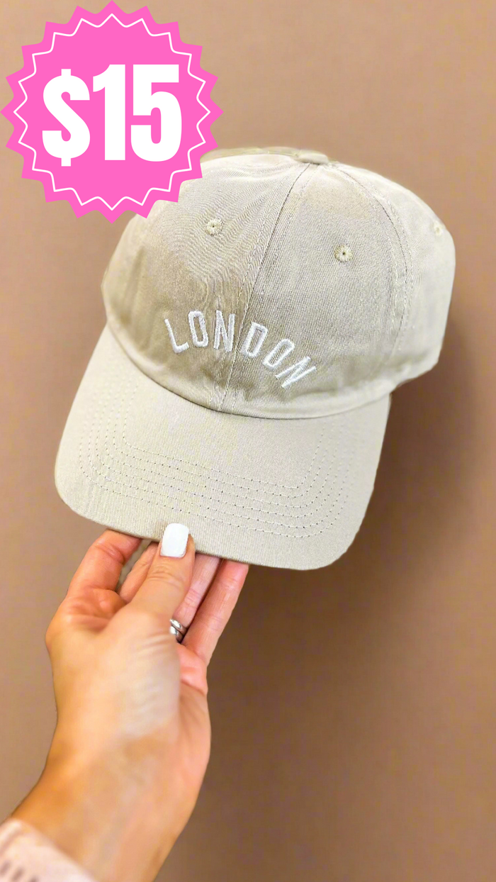 London Baseball Hat: Mocha *SALE*