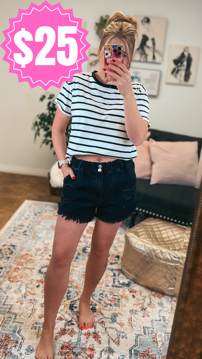 Landon Denim Shorts | Black *SALE*