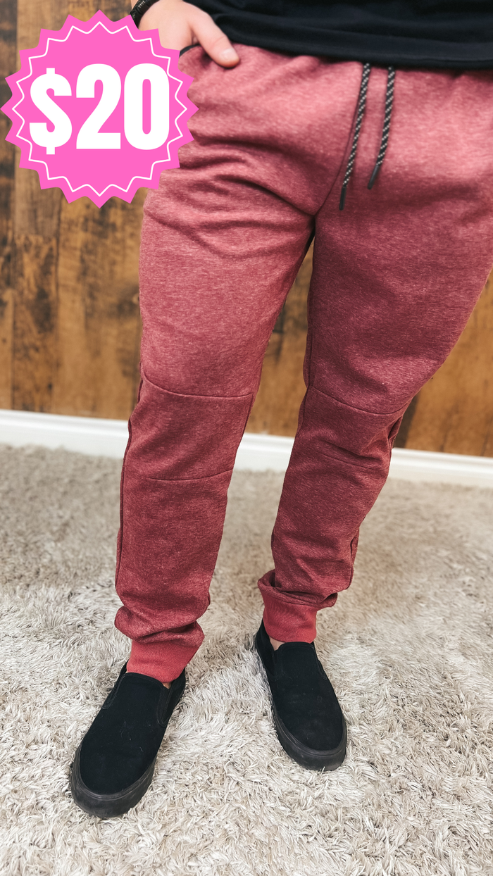 Phillip Joggers: Red *SALE*