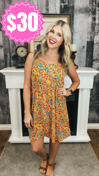 Diane Floral Sundress | Yellow *SALE*