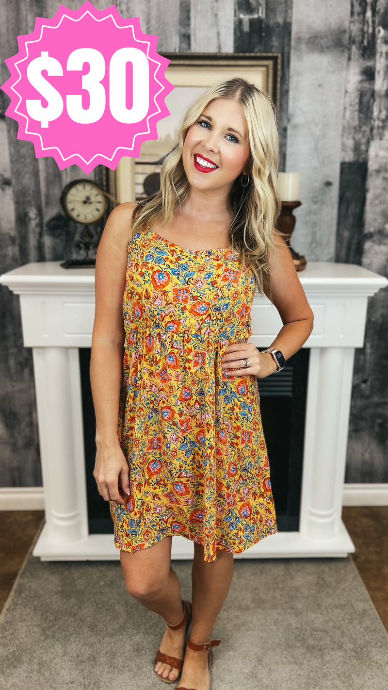 Diane Floral Sundress | Yellow *SALE*