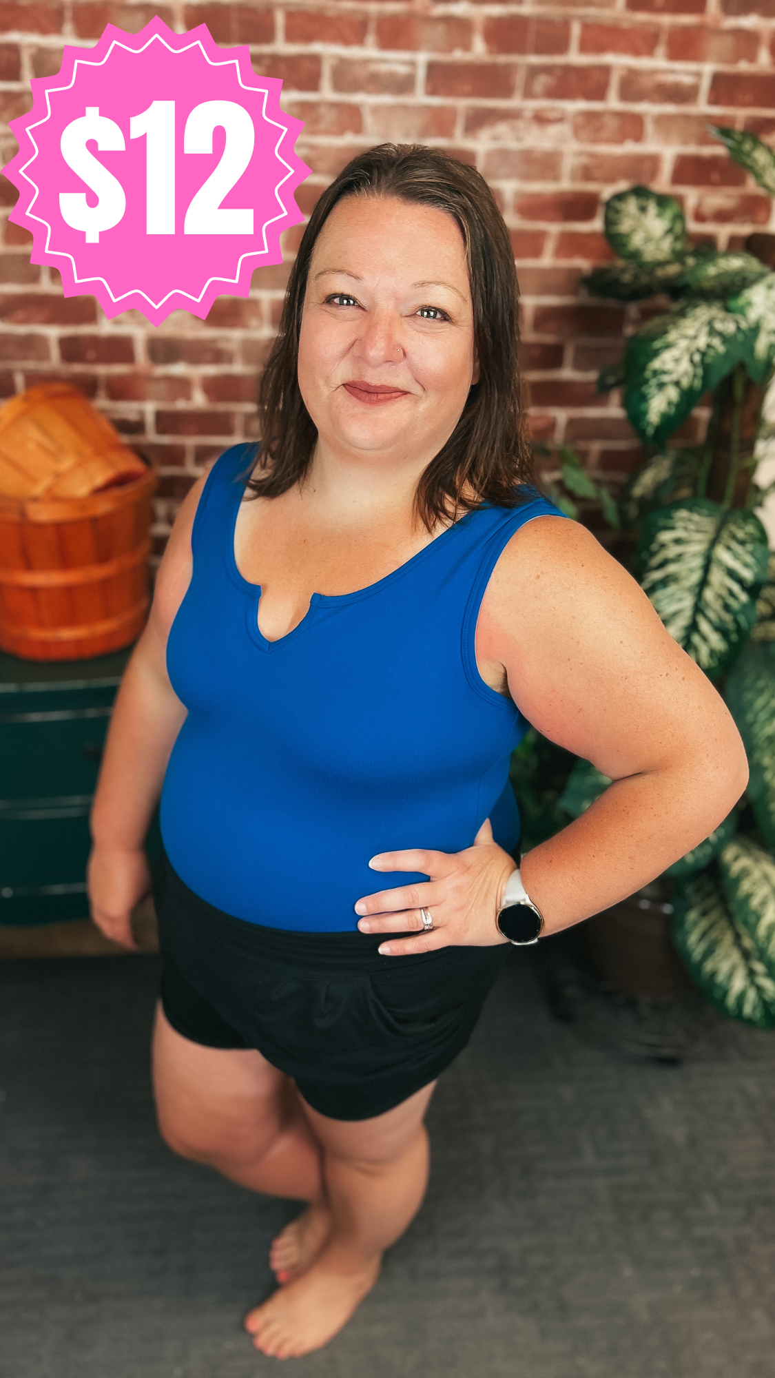 Mylie V-Neck Bodysuit | Classic Blue *SALE*