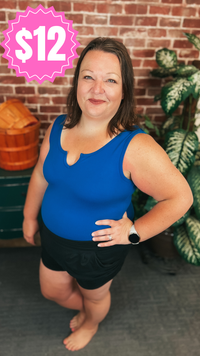 Mylie V-Neck Bodysuit | Classic Blue *SALE*