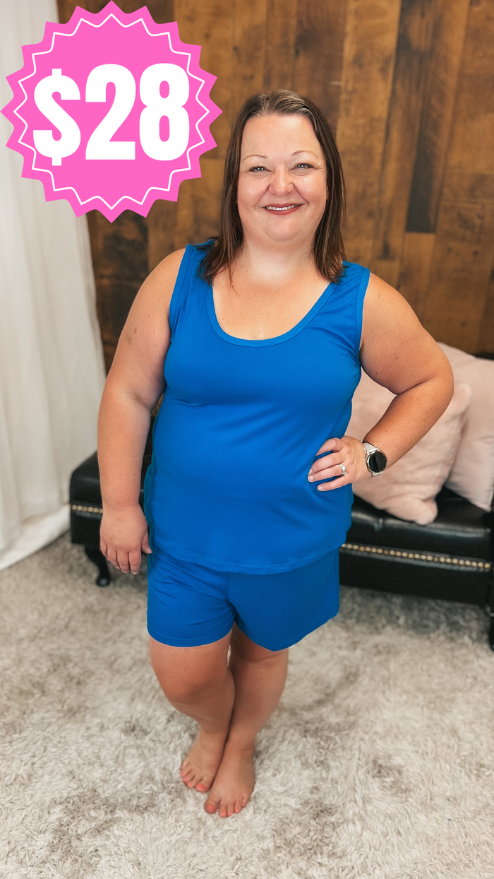 Payton Tank Top Short Set | Blue *SALE*