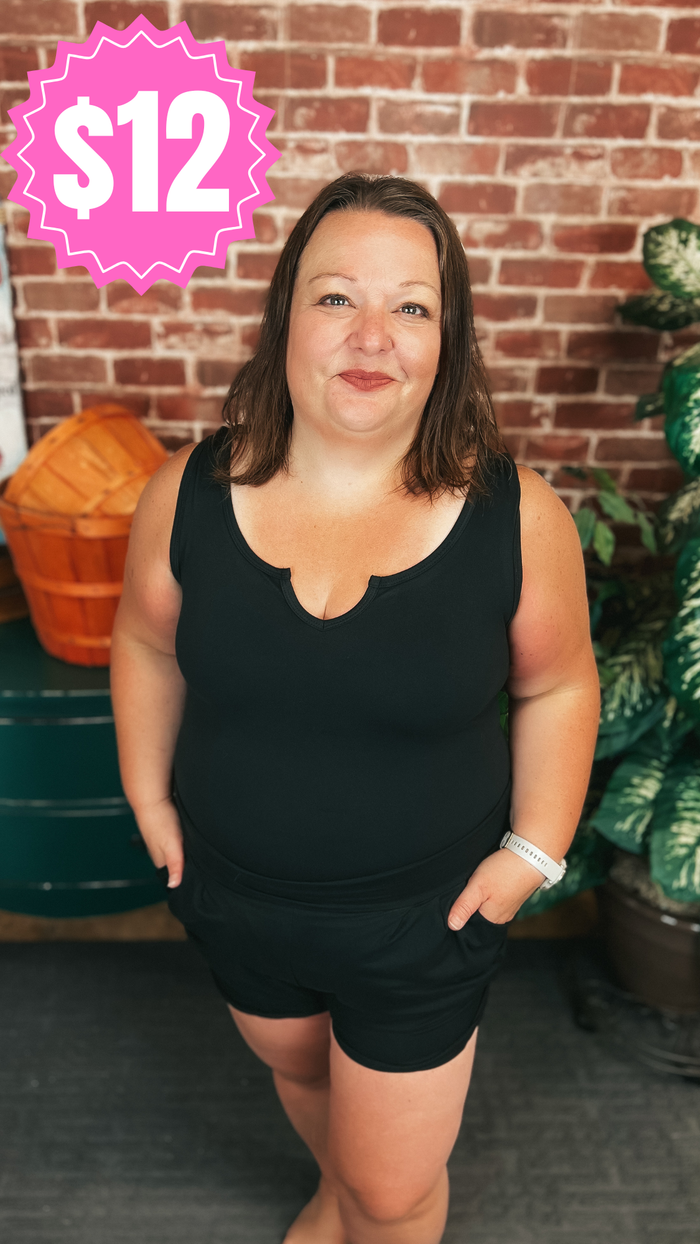 Mylie V-Neck Bodysuit | Black *SALE*