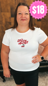 Stephanie | Cherry Bomb Graphic Tee *SALE*