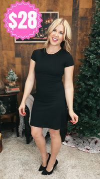 Stacey Ribbed Dress | Black *SALE*