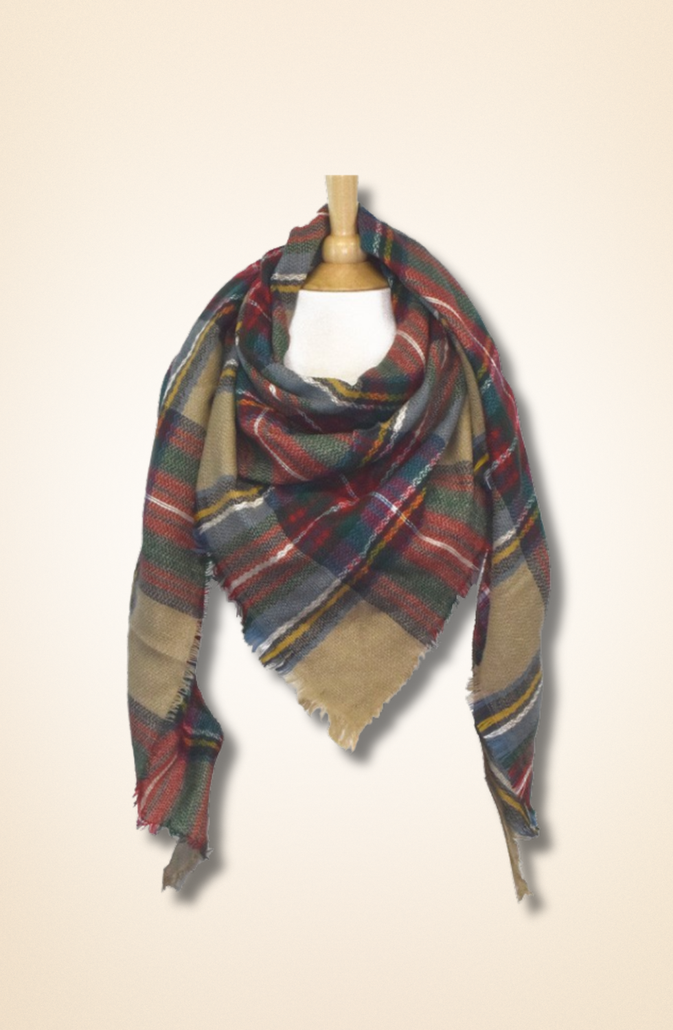Denise Plaid Blanket Scarf