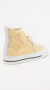 Kenzie High Top Sneakers | Yellow