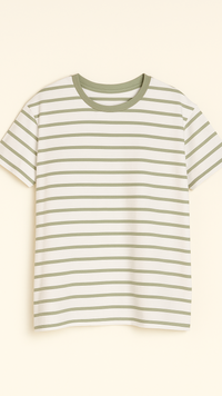Brittany Striped Tee | Sage & Ivory