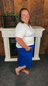 Jayda Skirt: Bright Blue