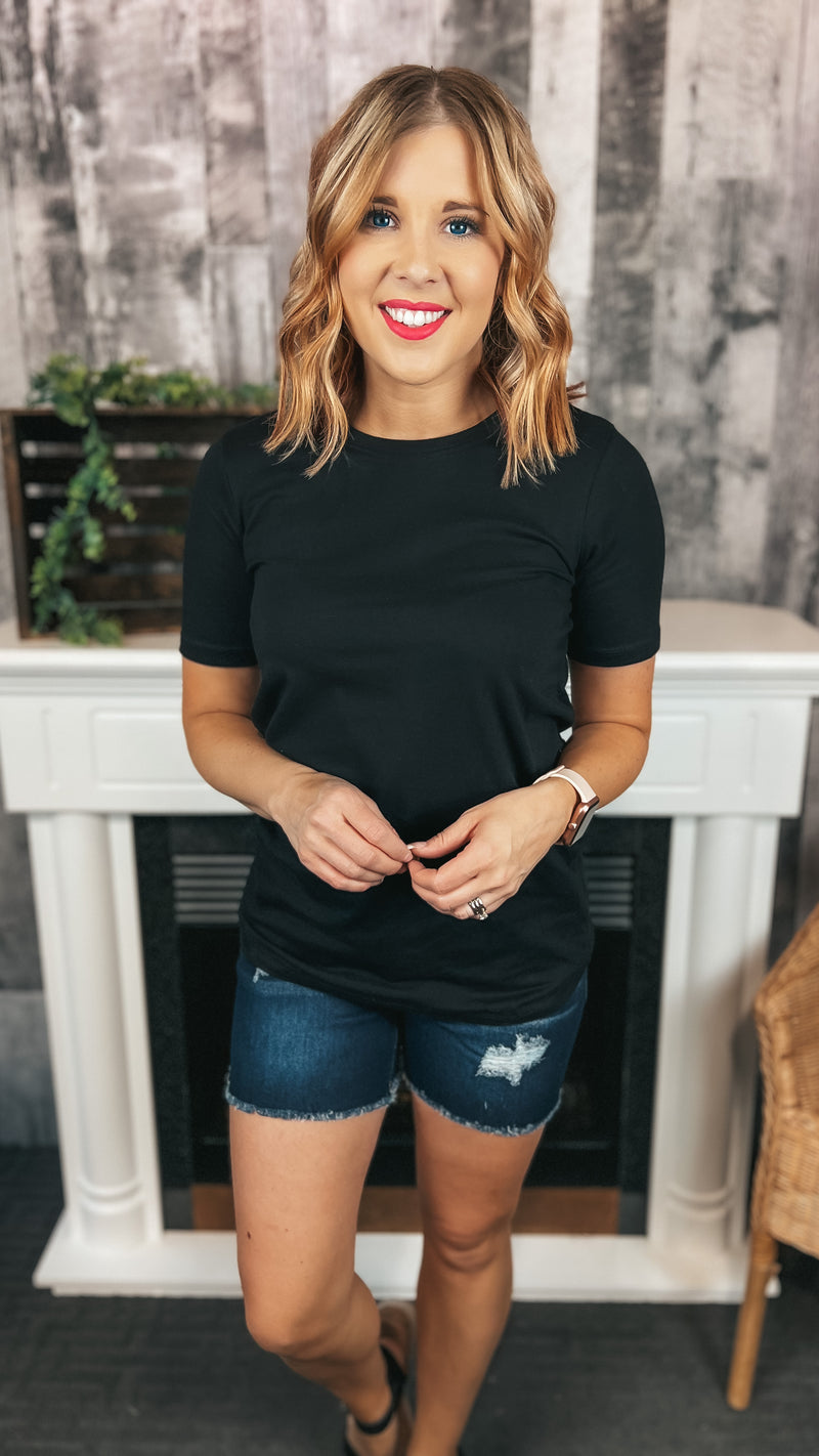 Reese Basic Tee: Black