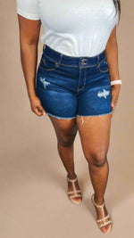 Lucas Denim Shorts: Dark Wash