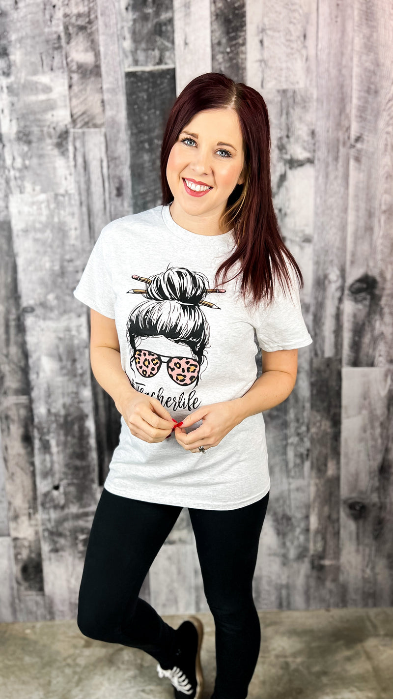 Teacher Life Graphic Tee