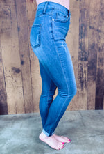 Avery High Rise Denim: Button Fly