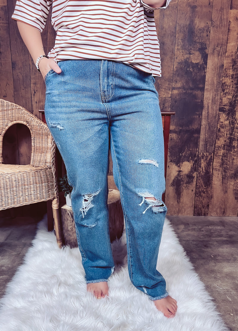 Spencer High-rise Boyfriend Denim