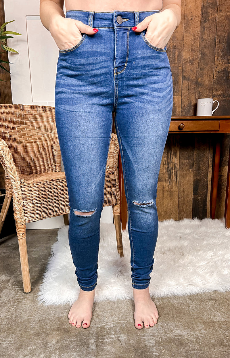 Dayton High Rise: Medium Wash- Denim
