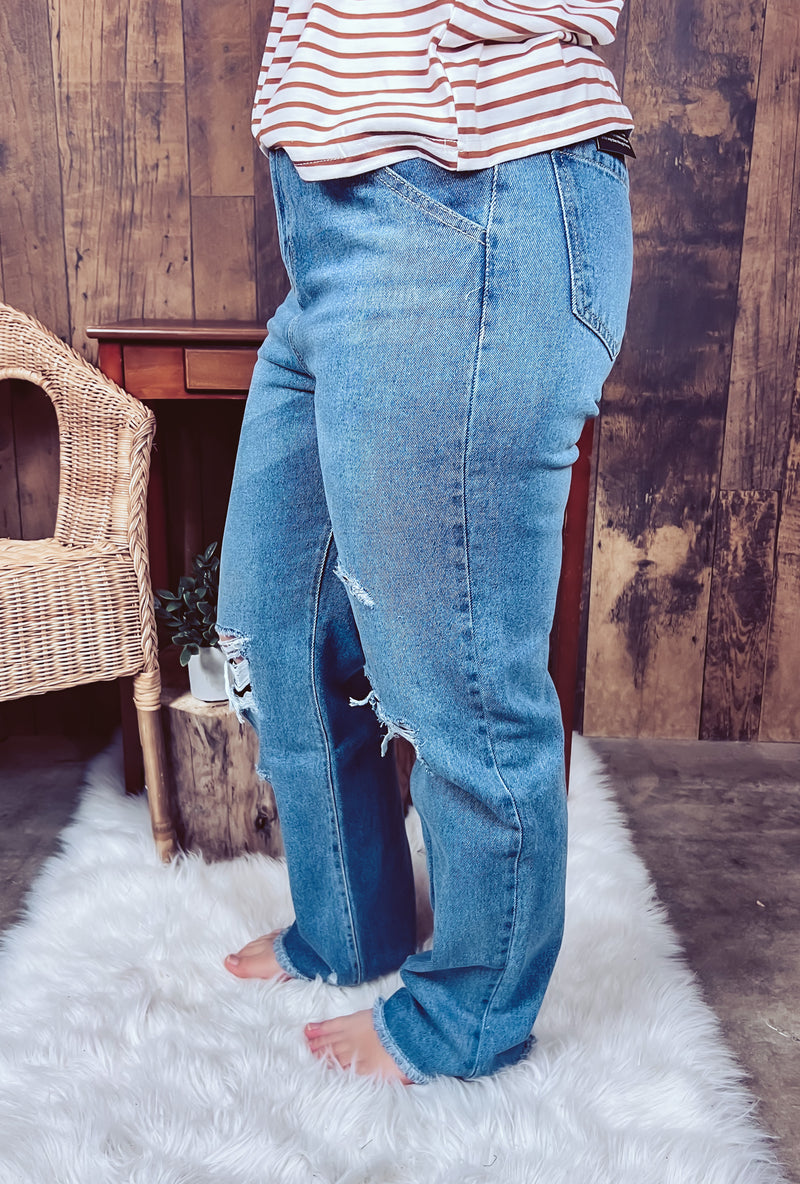 Spencer High-rise Boyfriend Denim