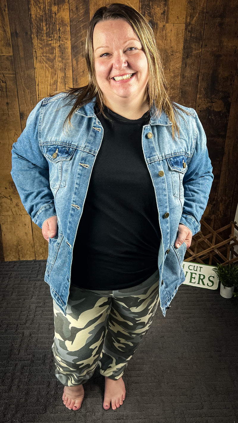 Kate Denim Jacket: Medium Blue