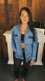 Kate Denim Jacket: Medium Blue