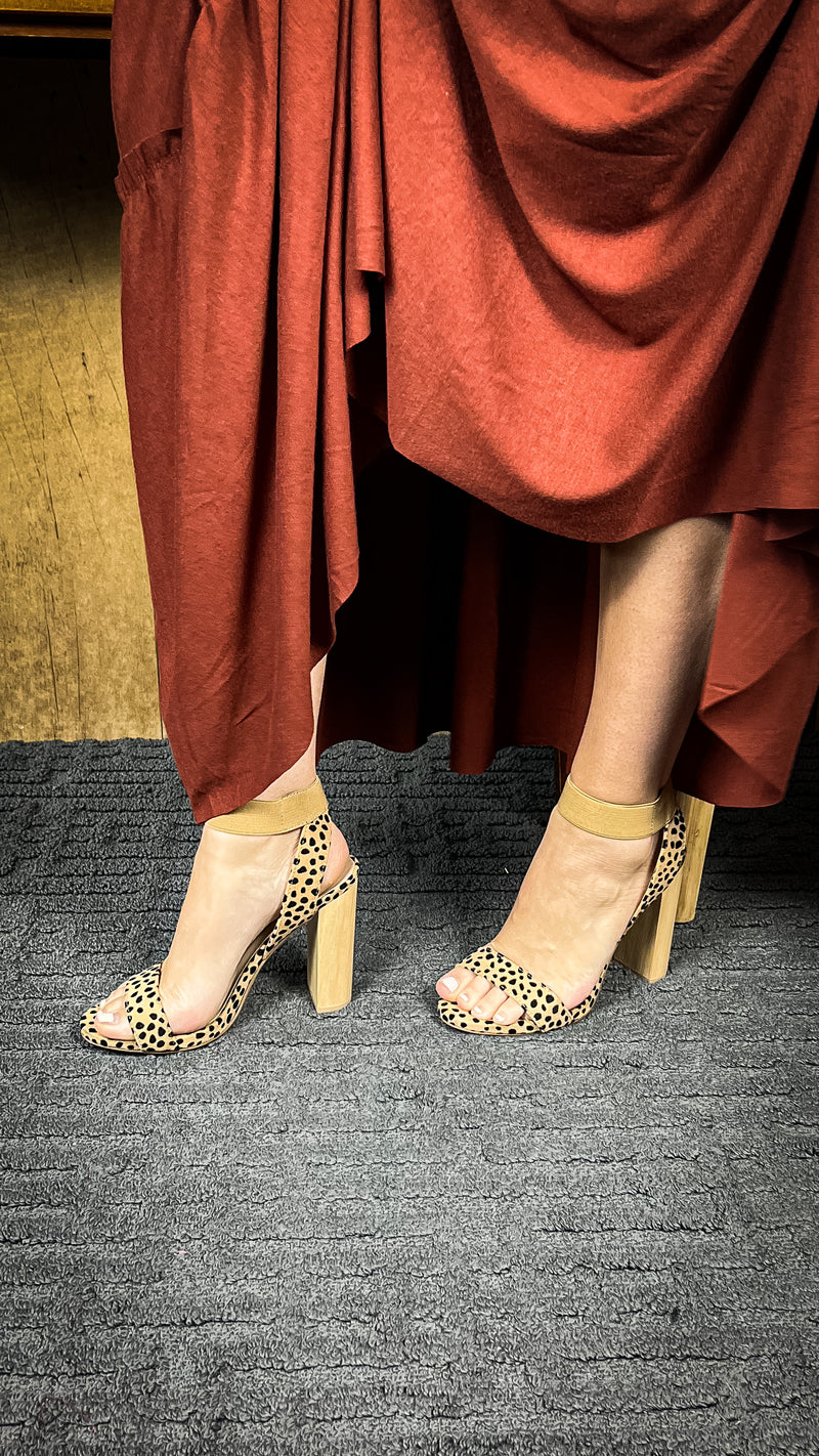 Zara Leopard Heel